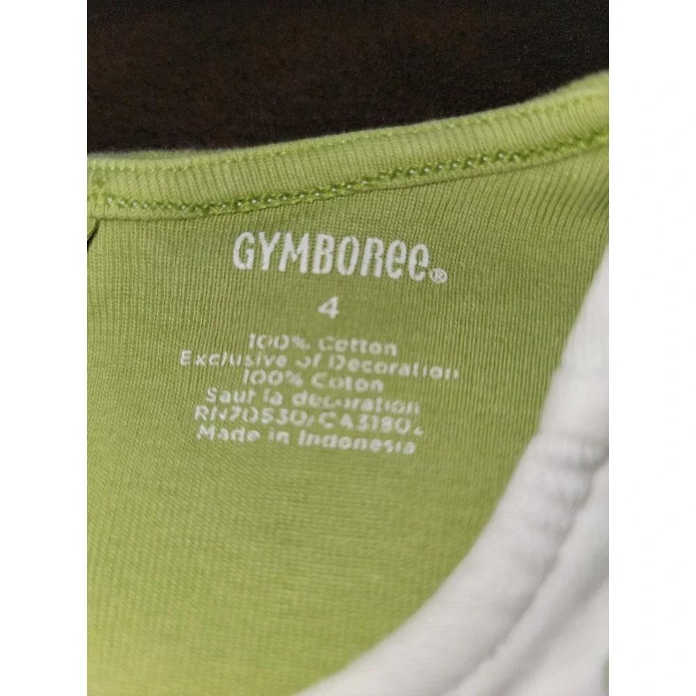Gymboree‎ woodland friends green floral top size 4